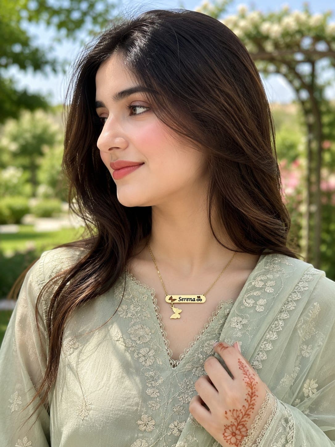🦋 Butterfly Hanging Name Locket 🦋