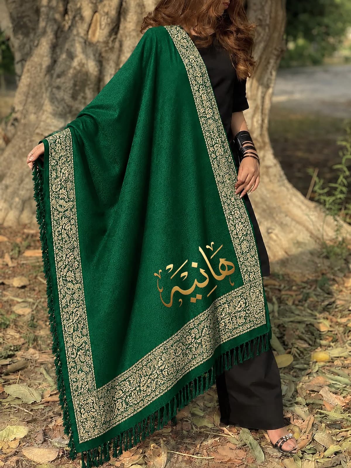 Winter Article Name Customize Women's Shawl πβοΈ